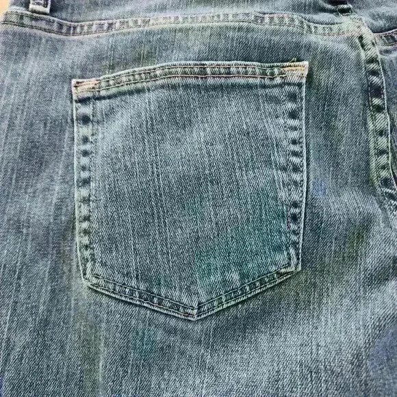 Cabelas Casual Jeans Womens 14 Short Blue Denim Straight Leg Medium Wash Hi-Rise - Picture 10 of 11